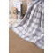 Wholesale Grey Globe Chenille Soft Blanket Reversible Premium Cozy Fabric