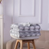 Vente en gros Globe gris Chenille couverture douce réversible tissu confortable de qualité supérieure