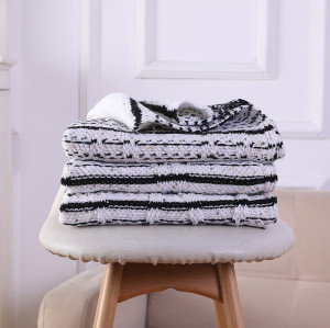 Vente en gros jeter couverture douce pour canapé canapé couverture tricotée décorative en provenance de Chine