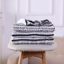 Wholesale knitted Throw Blanket Soft for Sofa Couch Decorative Knitted throw Blanket From China