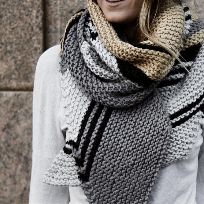 How to Match a Fashionable Knitted Scarf?