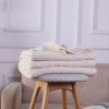 Wholesale 100% Pima Cotton Cable Knit Throw Blanket Super Soft Warm Soild Color From Chinese Factory