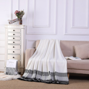 Wholesale Pima Cotton Knit Throw Blankets Lightweight Soft throw blanket from China supplier