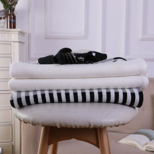Wholesale Pima Cotton Knit Throw Blankets Lightweight Soft throw blanket from China supplier
