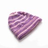 Lavender Style Recycled Space Dye Throw Blanket 50x60inch Chunky Warm Scarf Cuffed Beanie