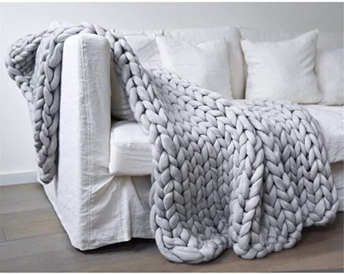 handmade knitted blanket