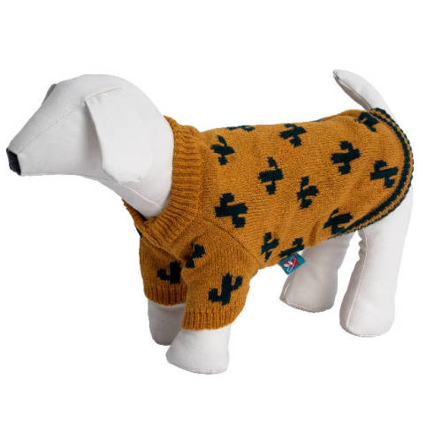 Small Dog Pullover Sweater Cold Weather Knitwear Classic Round Collar Thick Warm Clothes for dog