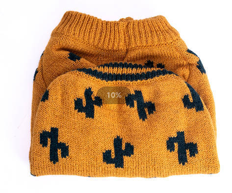 Small Dog Pullover Sweater, Cold Weather Cable Knitwear, Classic Round Collar Thick Warm Clothes for Chihuahua, Bulldog, Dachshund, Pug