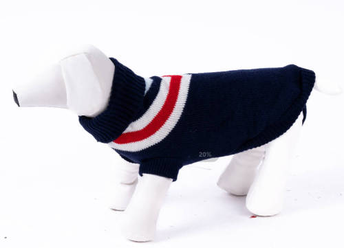 Beagle Dog Sweaters with Golden Thread Turtleneck Dog Cable Knit Pullover Pet Sweater for Cold Weather