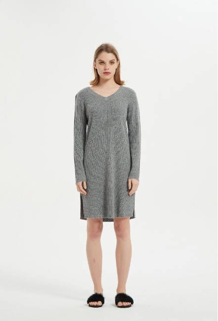 ODM Ladies Cashmere Longe Wear Dress From Chinese Supplier