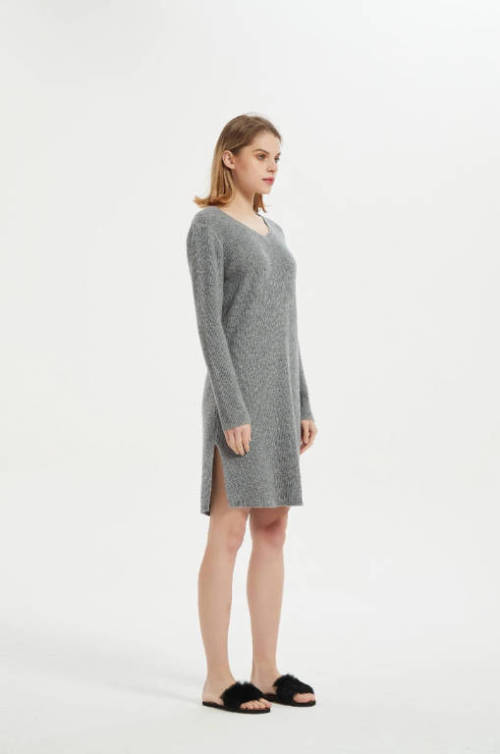 ODM Ladies Cashmere Longe Wear Dress From Chinese Supplier