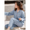 Womens Pajamas Set Long Sleeve for Summer and Autumn Sleepwear Pure Cotton