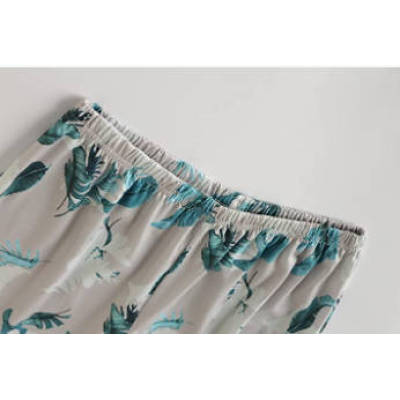 Pajamas For Women Short Sleeve Capri Pajama Set Soft Sleepwear Women's Knit Pajamas From China