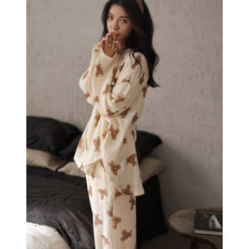 Women's Pajama Sets Button Down Sleepwear Loungewear knitted women pajama set wholesale from China