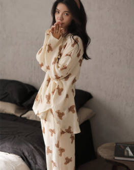 knitted women pajama set