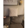 Throw Pillow Covers 20x20 Inches Decorative Farmhouse Couch Pillow Case Soft Plush Square Boho Cushion Pillowcase Beige