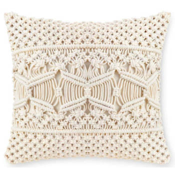 Wholesale Knitted Cushion Pillow Cover with Macrame Boho Decorative Pillow Cushion Cover From China