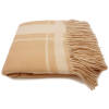 Cashmere Reversible Throw Blanket with Fringes Ultra Soft Accent Blanket for Couch, Sofa & Bed