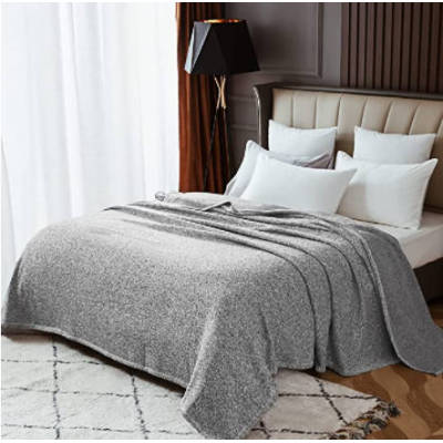 summer Knitted Blanket wholesale Lightweight Soft Breathable Cozy Jersey Comfortable Thin Blanket