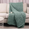 Handmade Chunky Blanket Soft Fluffy Handmade Knitted Throw Blanket for Couch Sofa Bed from China