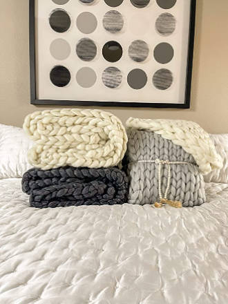 Knitted Bed Throw