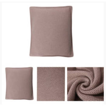 Wholesale nature Color Pure Cashmere knitted pillow cushion cashmere blanket in small MOQ from China