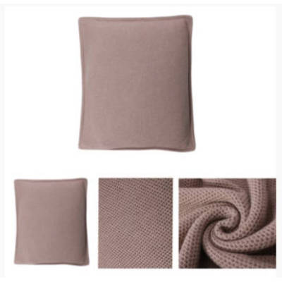 Wholesale nature Color Pure Cashmere knitted pillow cushion cashmere blanket in small MOQ from China