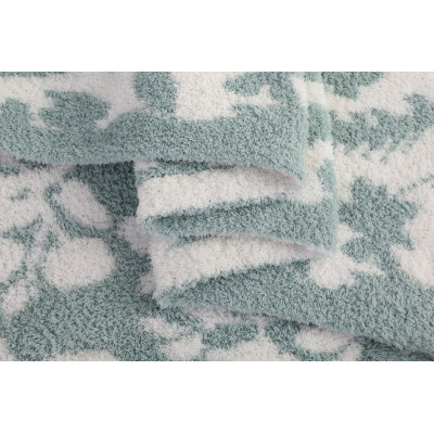 Ultra soft 100% polyester microfiber blanket wholesale leopard knit microfeather cozy blanket