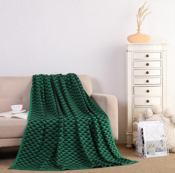 Wool Cashmere Knitted Throw