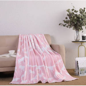 Custom Digital Printing Home Throw Blankets Sherpa Flannel Blanket Digital Printed Flannel Throw Blanket