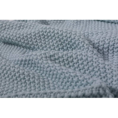 Pure Color Knitted Kids Blanket Custom Soft Kids Knitted blankets knit Blankets Wholesale