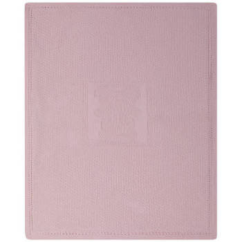 Hot Sales Pink Double Layer Knitted Kids Blanket With Sherpa Custom Fashion Kids Knit Blanket