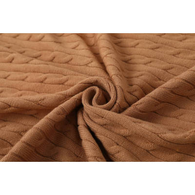 Hot Sale Spring And Summer Knit Throw Blanket Wholesale Fashion Soft Knitted Throw Blanket For Bed