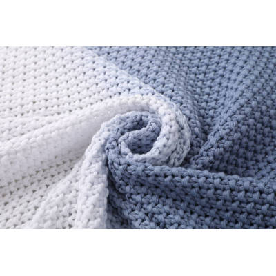 Hot Sale China Factory Design Super Soft And Warm Knitted Throw Blanket Used For Cold Winter