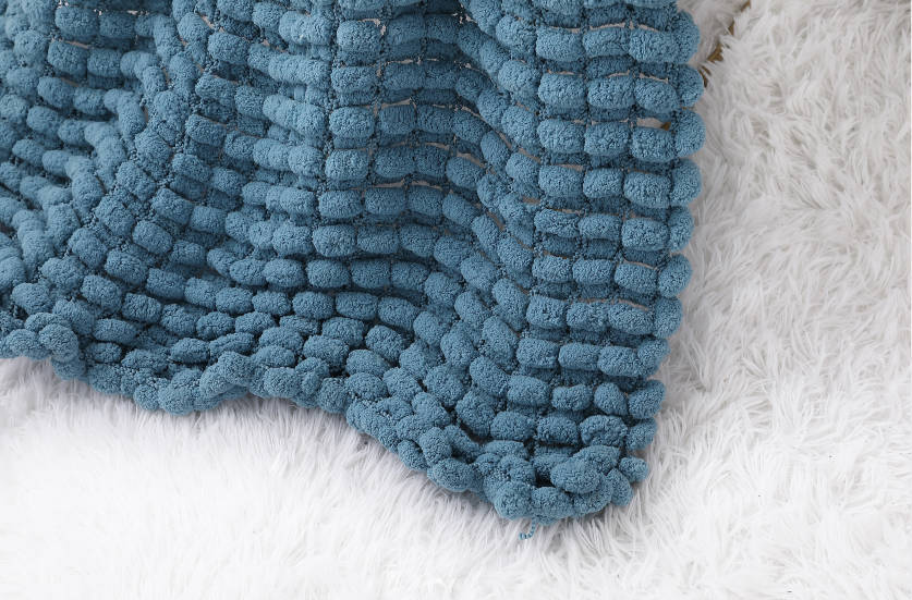 knitted throw blanket