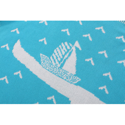 100% organic cotton knitted Blanket Wholesale high quality environmental Throw Blanket From China