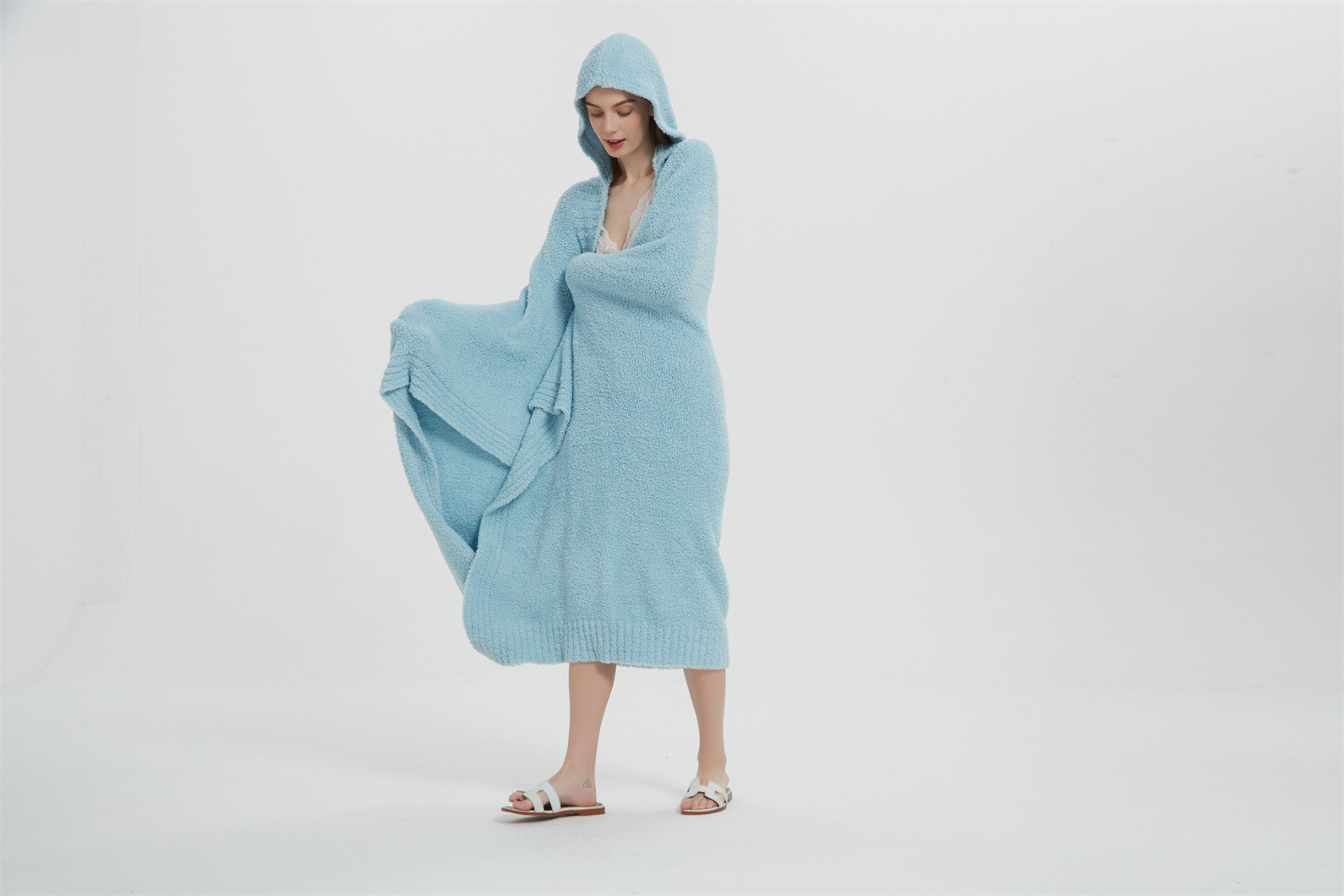 Warm Cozy Microfiber Wearable Sweater Blanket-----The Warmth Of Wearing On The Body