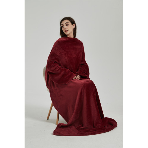 What are the benefits of knitted fabric wearable blanket?