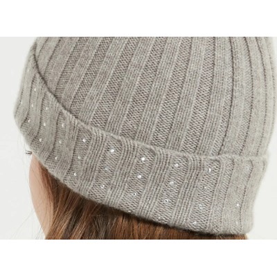 Pure Cashmere Women's Hat Beanie Custom Cashmere Knitted Beanie Hats Wholesaler from China
