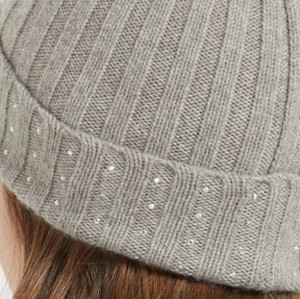 Pure Cashmere Women's Hat Beanie Custom Cashmere Knitted Beanie Hats Wholesaler from China