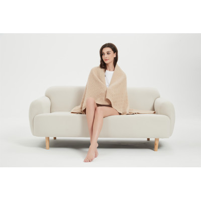 Wholesale Easy Care Cashmere Throw blanket Pure Cashmere Blanket From Chinese Fcatory