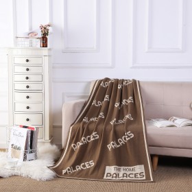 Supplying Super Light Dual Face Dual Color Cashmere Knitted Throw Blanket For Spring And Summer