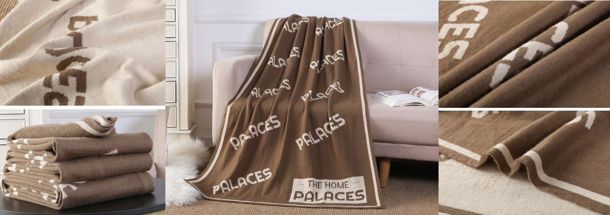 Dual Face Dual Color Cashmere Knitted Blanket Bring You The Ultimate Feeling