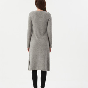 Wholesale Hot Sale Pure Mid-length Cashmere Pajamas knitted cashmere sleeping wear For Women