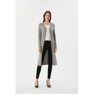Wholesale Hot Sale Pure Mid-length Cashmere Pajamas knitted cashmere sleeping wear For Women