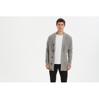 Supply Hot Sale Pure Mid-length Cashmere Pajamas Knitted Cashmere Sleeping Wear Collection For Men