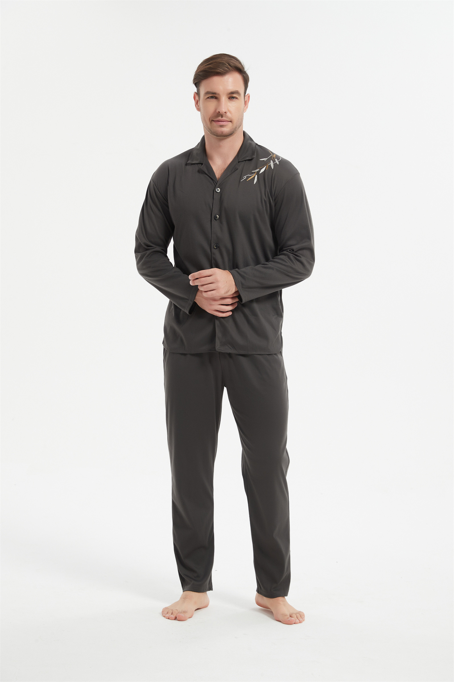 knitted pajamas set for men