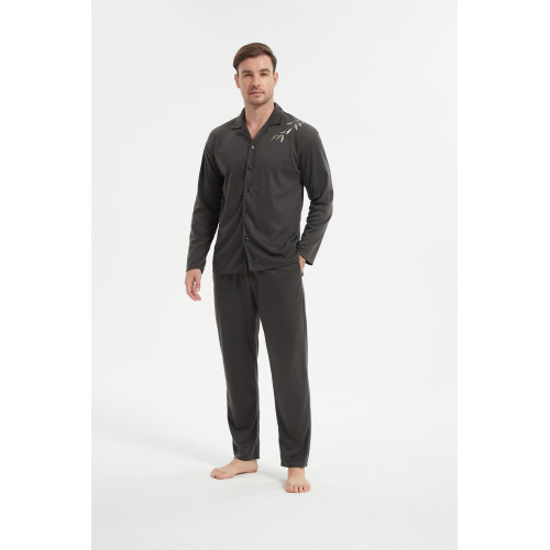 Long Sleeve Pajamas Set For Men
