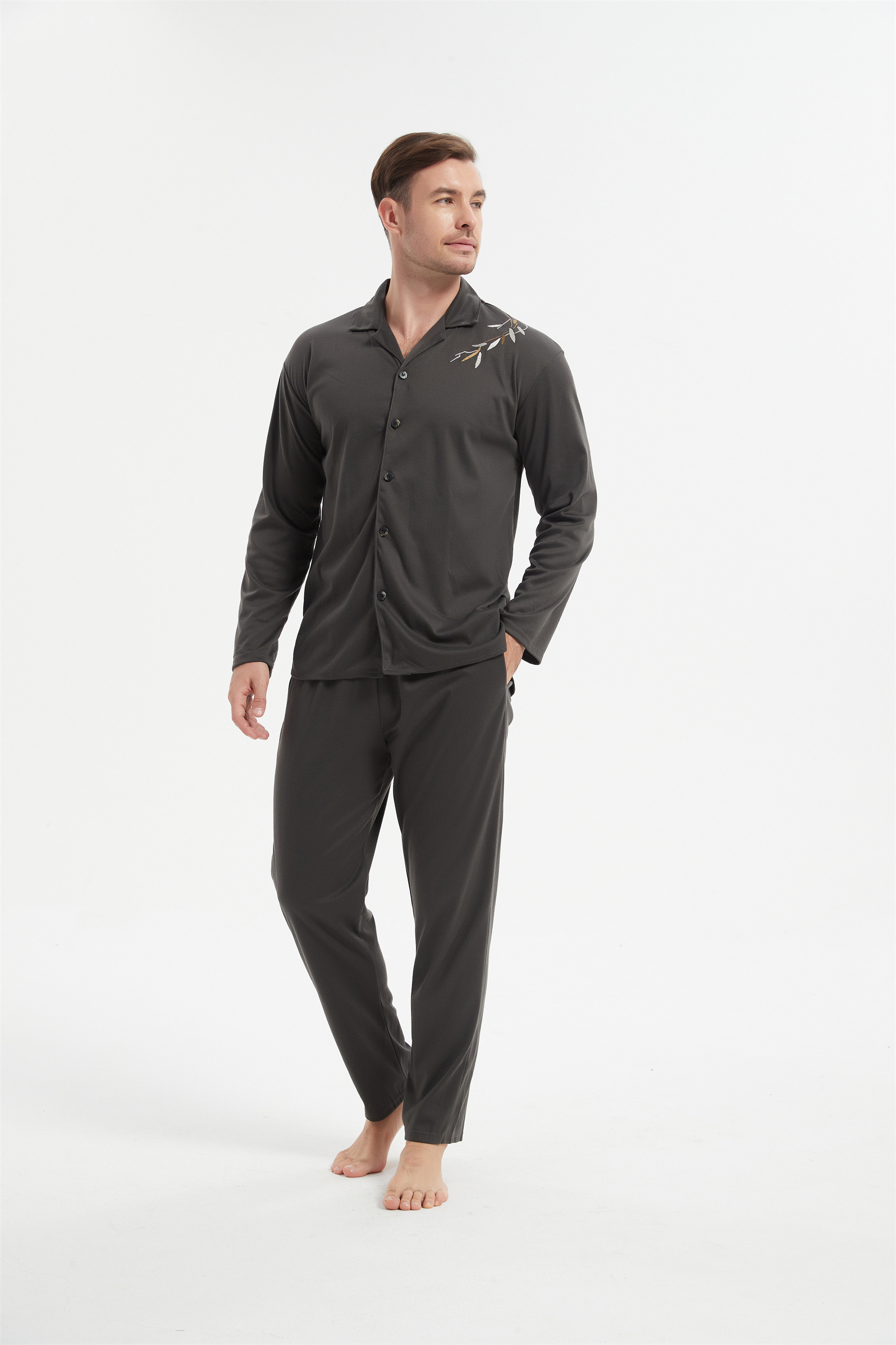 knitted pajamas set for men