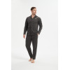 Supply Hight Quality Soft And Warm Knitted Long Sleeve Pajamas Set Knitted Sleeping Wear Set For Men